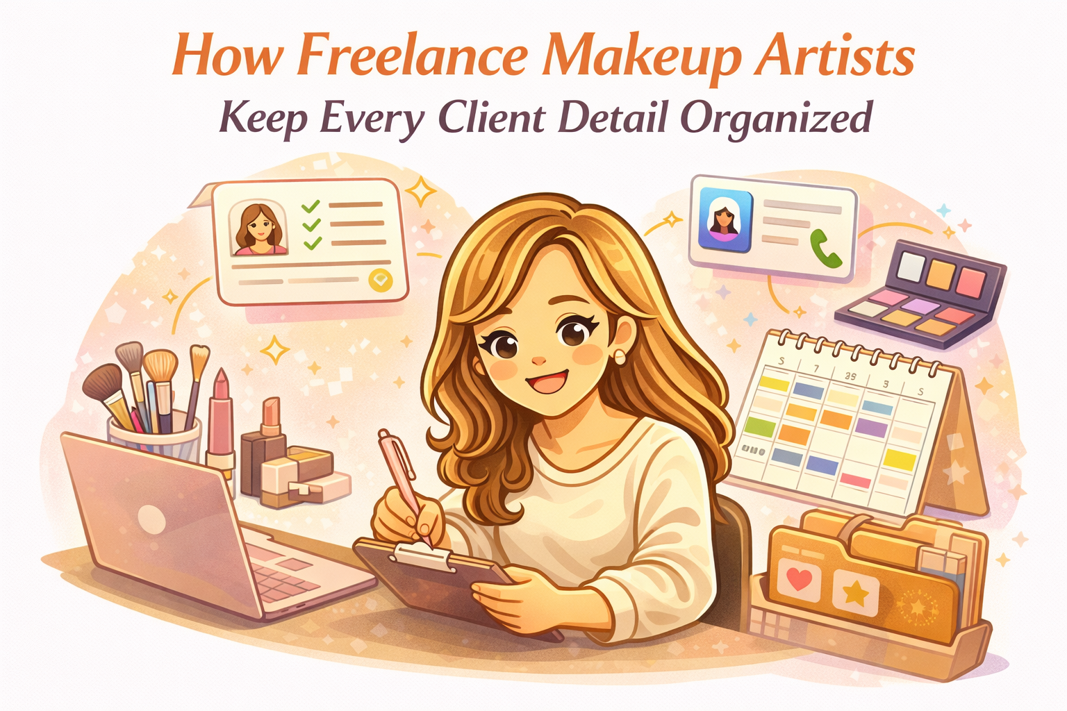 How Makeup Artists Organize Client Details