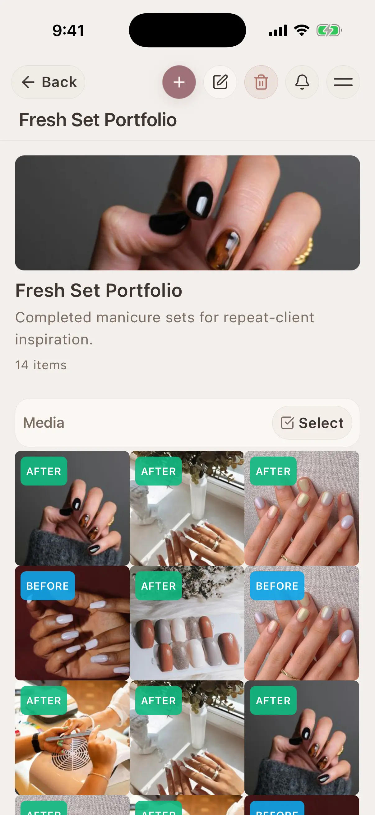 Photo Albums for Beauty Portfolios