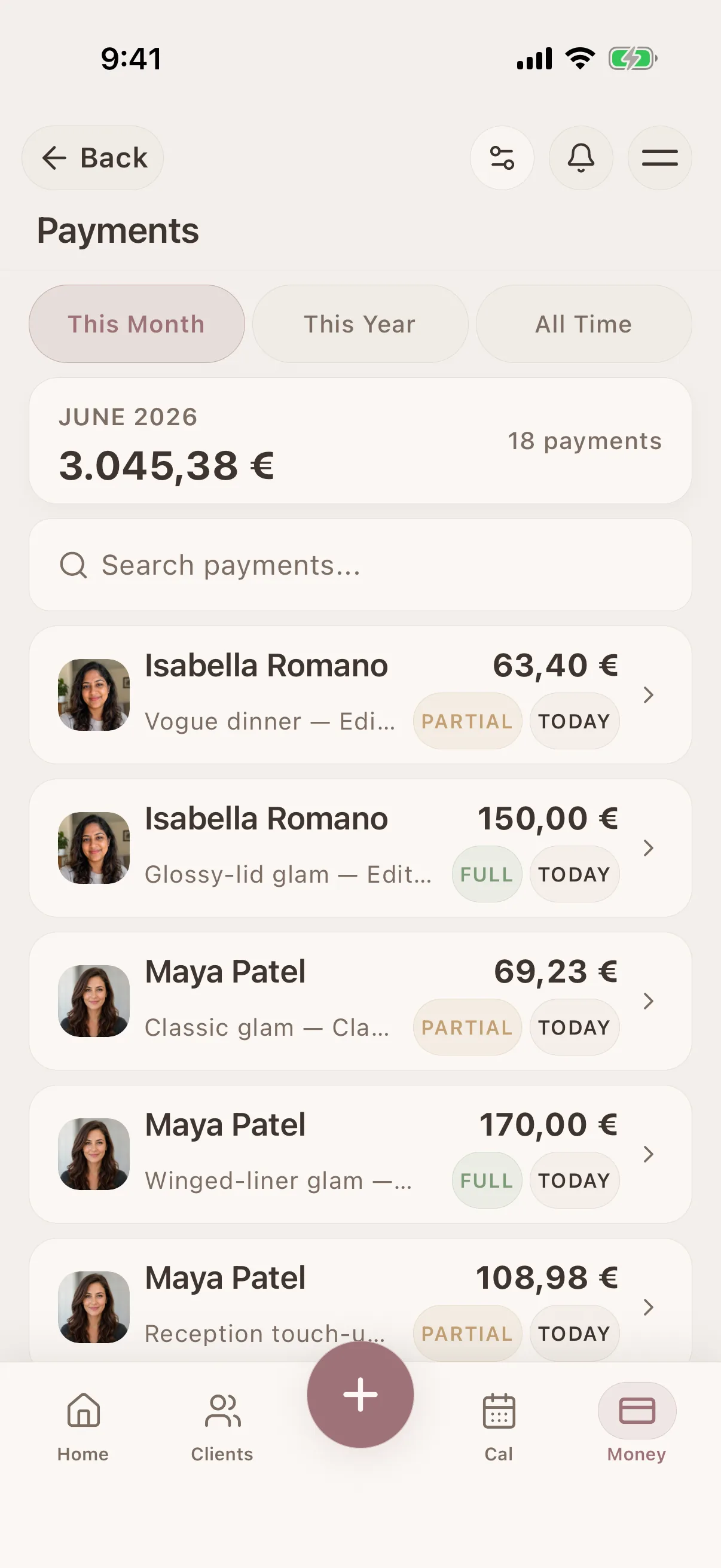 Payment tracking