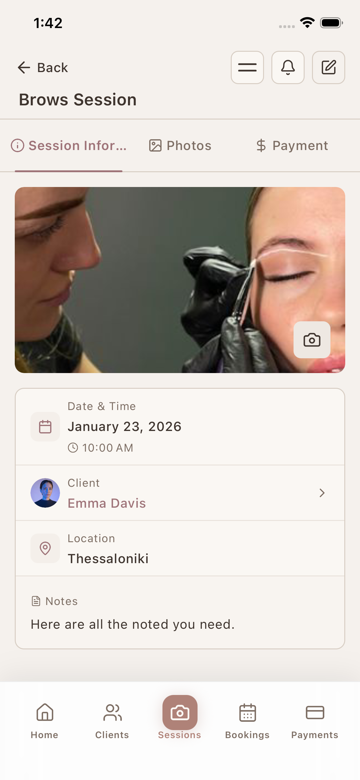 Brow preferences at your fingertips