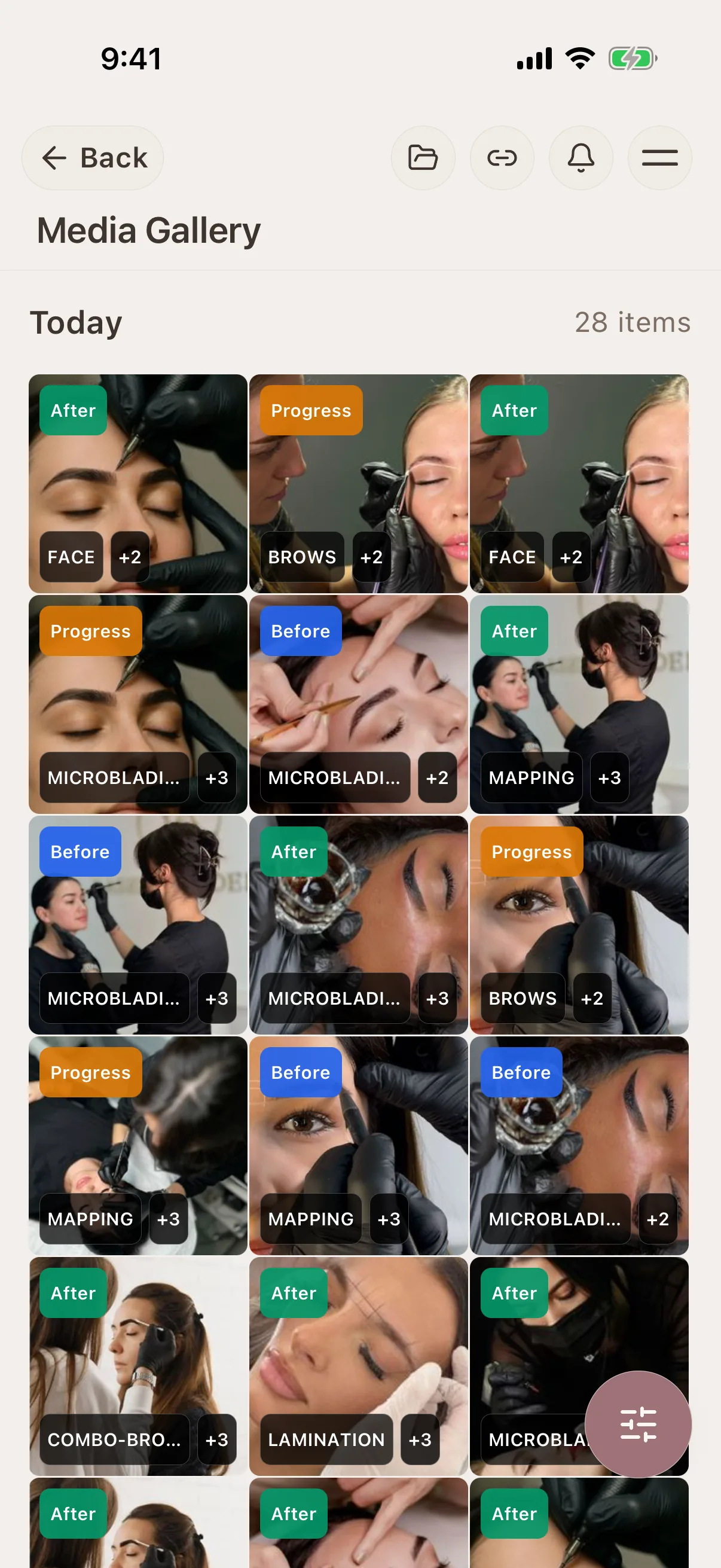 Brow Artists app demo