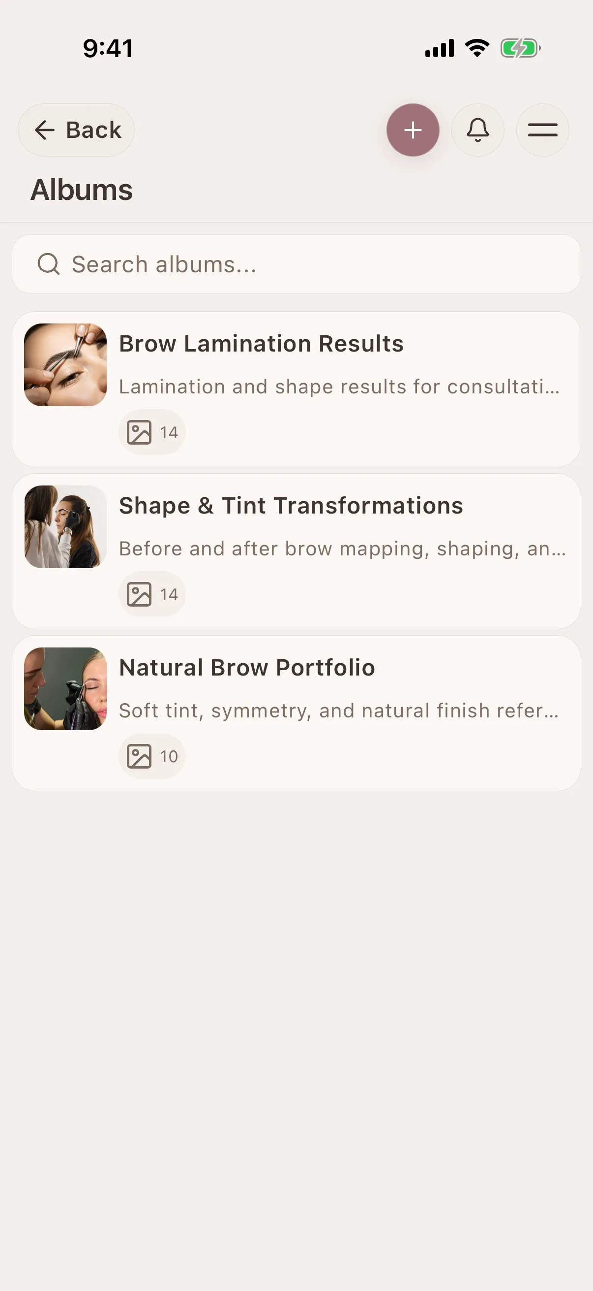 Shareable galleries