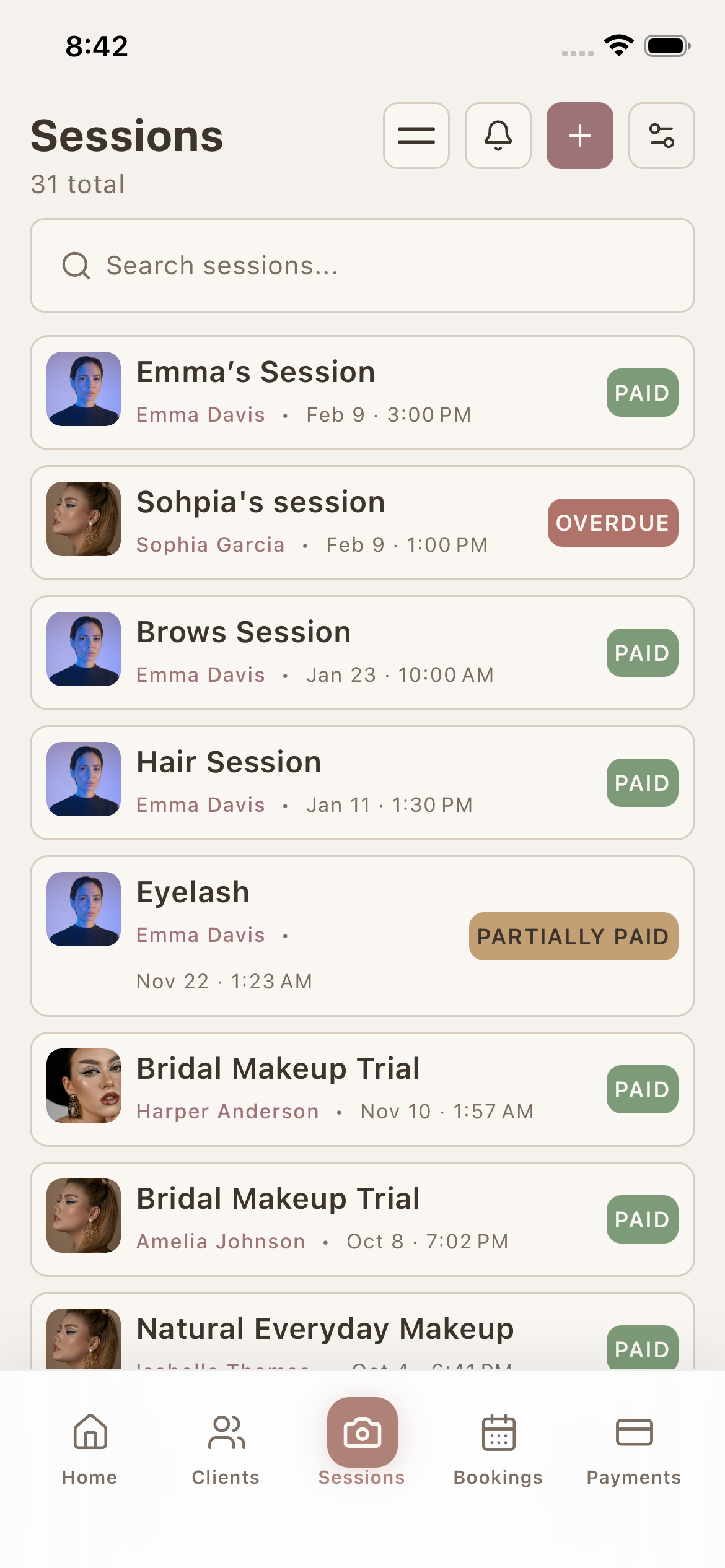 Trial-to-wedding-day continuity