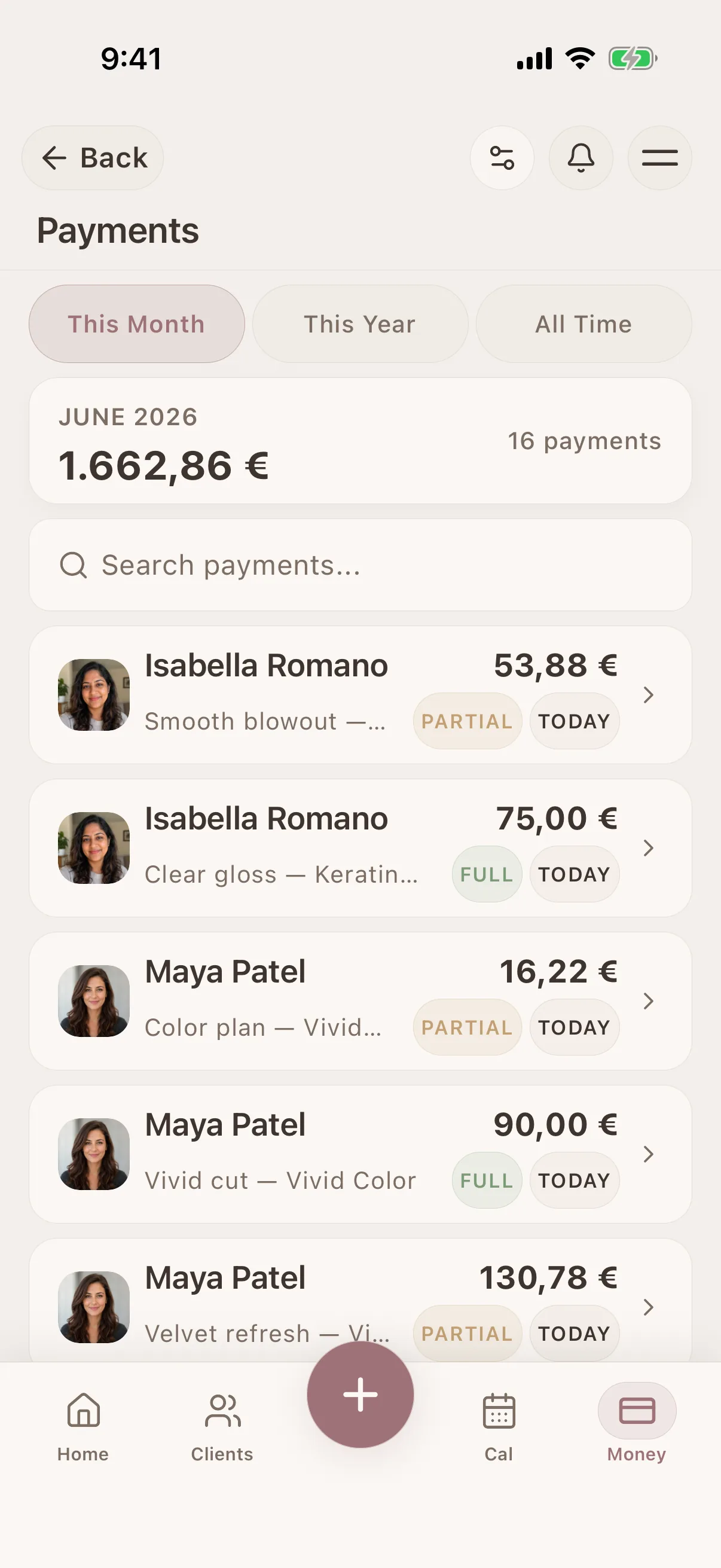Payment tracking