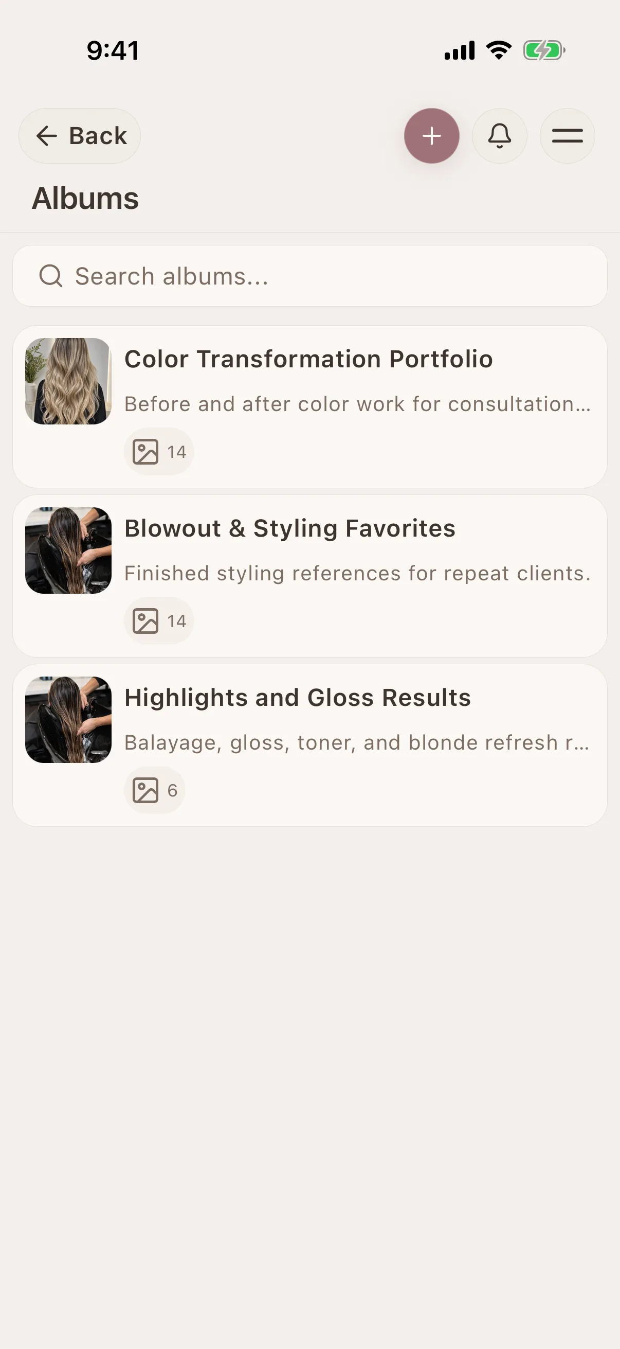 Hairstylists app demo