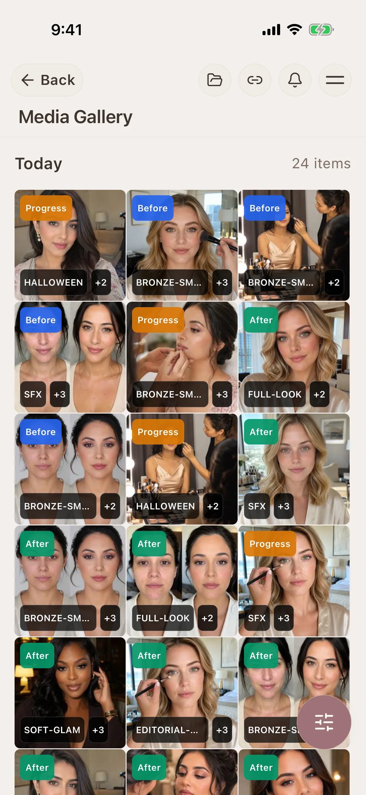 Glamorph tagged makeup look photos for bridal and glam sessions
