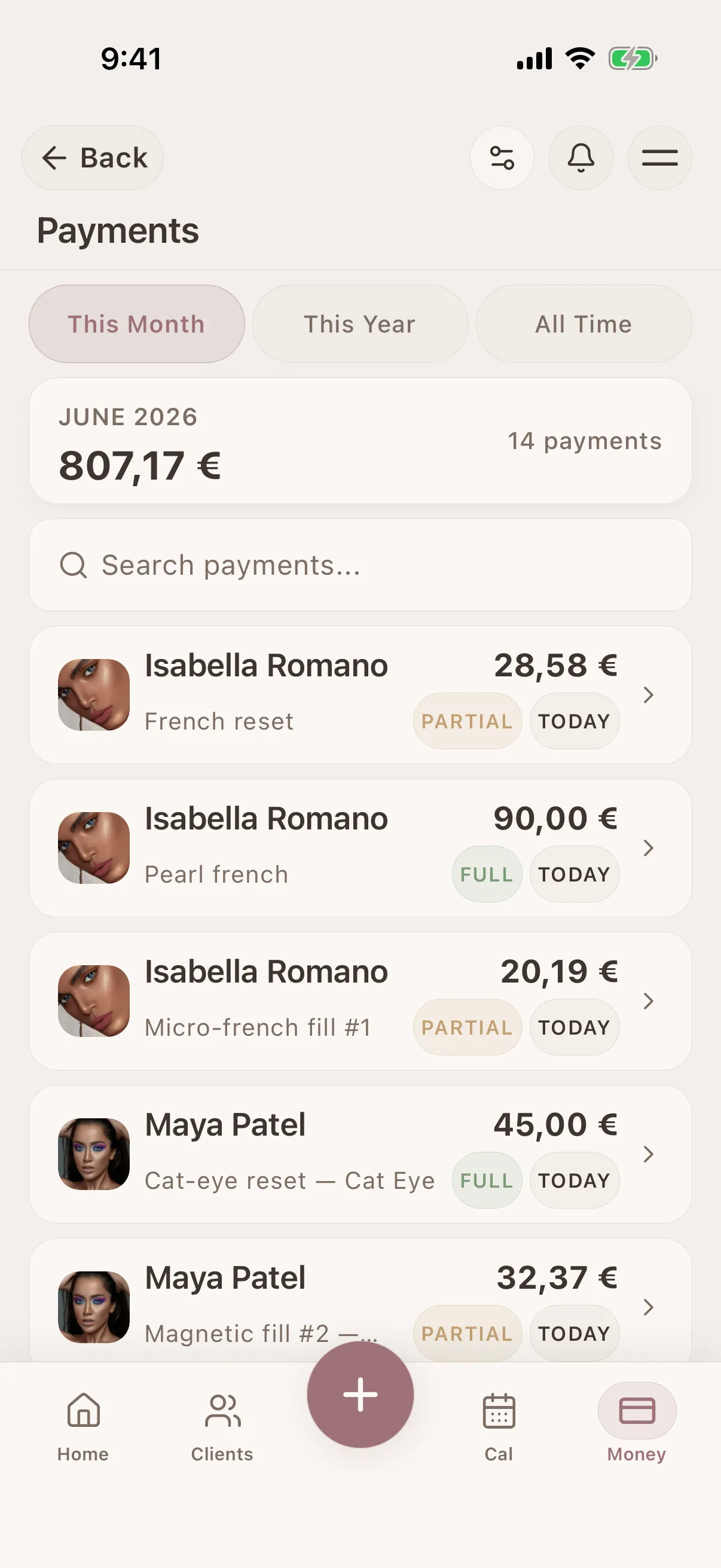Payment tracking