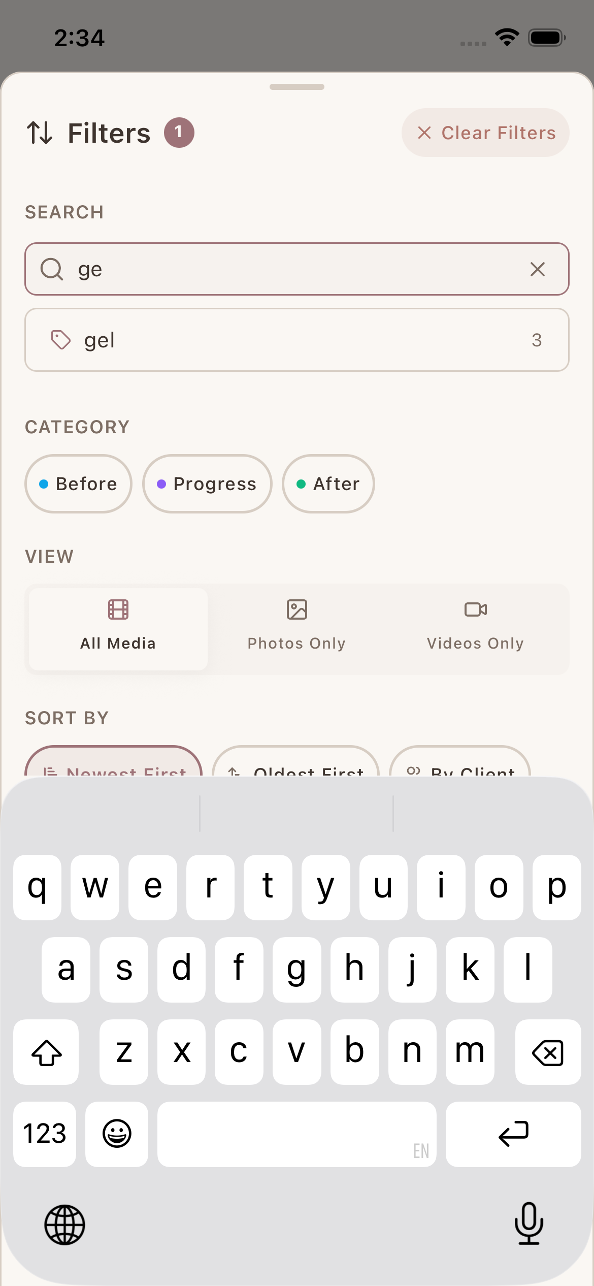 Tag designs by finish + shape — build a searchable library