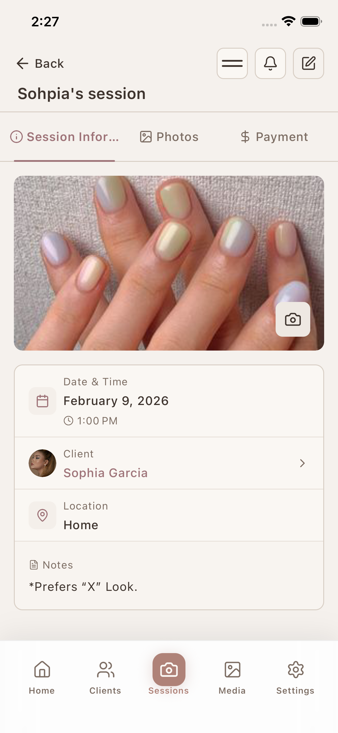 Service log per session — the part that protects you