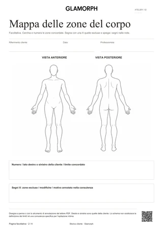 Anteprima del modello: Scheda epilazione a cera — Verde salvia · 4 pagine